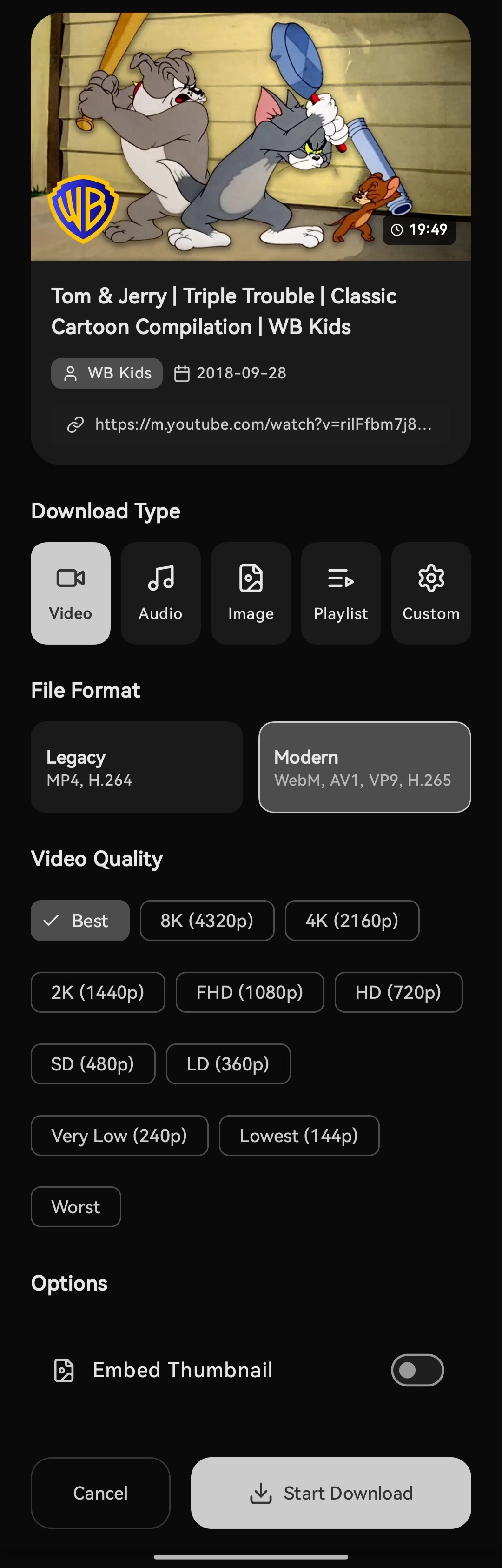 Download Configuration Drawer