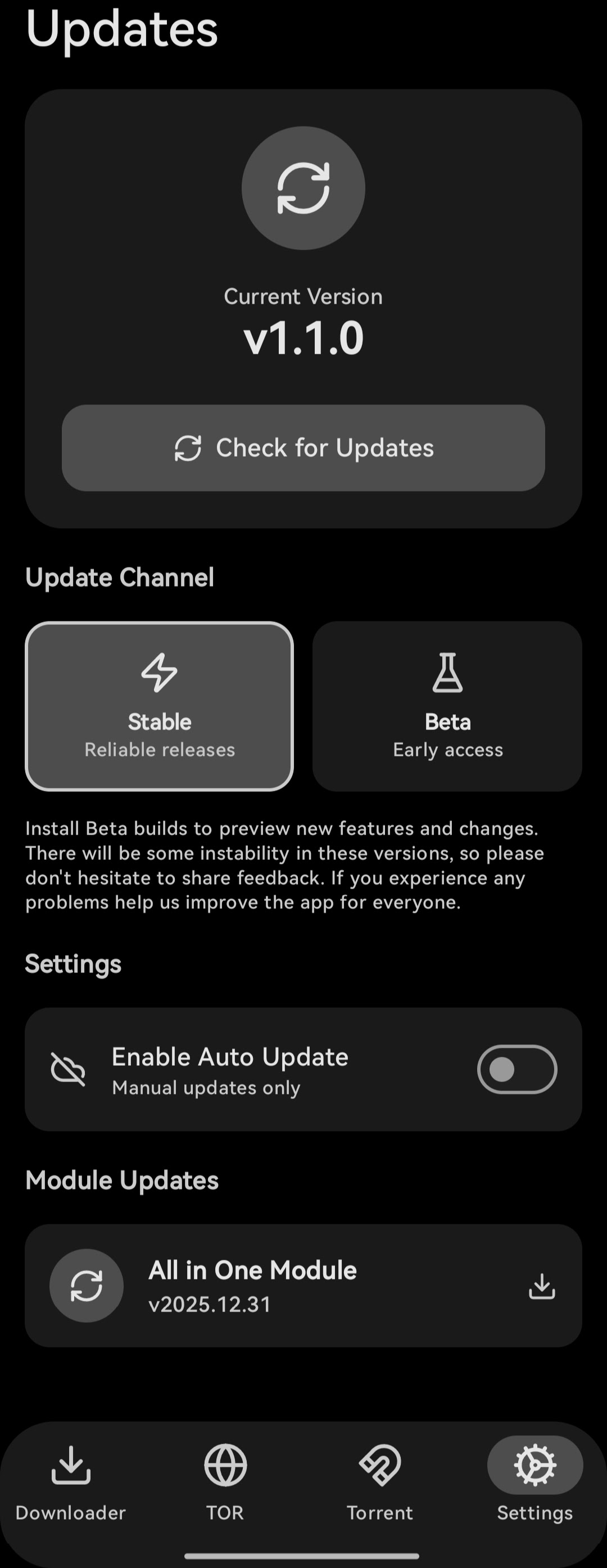 Updates